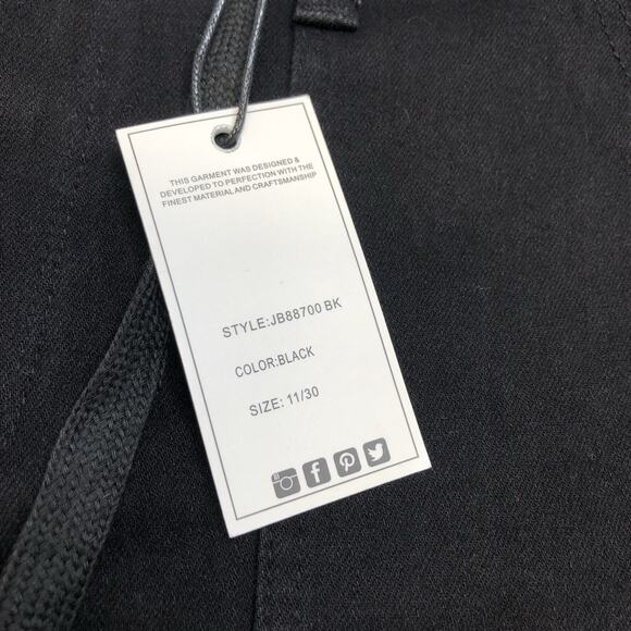 Judy Blue Joggers Jeans Women’s 11/30 High Waist Black Double Roll Cuff 88700 - Picture 2 of 11